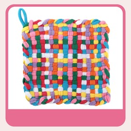 Perfeclan Weaving Loom Kit Toys Potholder Loops Making Kits Gifts Multicolored Knitting Portable DIY Sewing Craft for Beginners Kids, 8 Colors