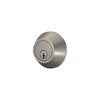 Lock Scout Deadbolt with Round Trim, Keyed 2 Side, Satin