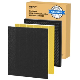 DBFIT AP-M1419 Pet Mode Genuine HEPA Washable Filter Replacement, H13 True HEPA Air Purifiers for Home Large Room up to 2390sq.ft, Removes Pollen Dander Smoke Pet Hair Dust, 1 Pack