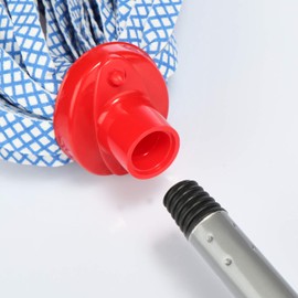 com-four® 3x mop replacement head with synthetic strips, classic replacement mop with absorbent mop strips, wringing mop head