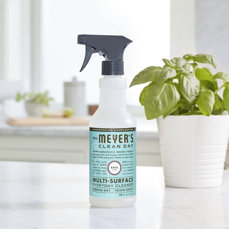 MRS. MEYER'S CLEAN DAY All-Purpose Cleaner Spray, Basil, 16 fl.