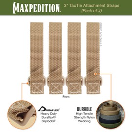 Maxpedition 3-Inch TacTile - Pack Of 4 (Khaki)