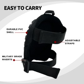 FREEKYROCK Professional Knee Pads for Work Construction with Heavy Duty Cap Foam Padding Gel Cushion Knee Pads for Men, Comfortable Adjustable Strong Strap, Military Grade Rivet for Flooring Gardening