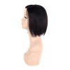 Beautyonline Peluca De Encaje Cabello Humano Natural 25cm Negro +