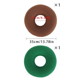 Pack of 2 Inflatable Ring Cushion, Seat Ring After Surgery, Seat Cushion Ring Seat Ring, Orthopaedic Round Cushion with Pump, Orthopaedic Seat Ring with Pump for Hemorrhoids, Correction of Sitting