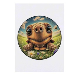 'Smiling Tortoise' Temporary Tattoo - Water Resistant, Skin-Safe, Non-Toxic Transfer (TO00081833)