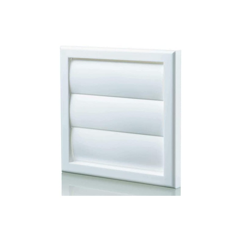 Blauberg White Gravity Grille 125 mm - 5 inch External