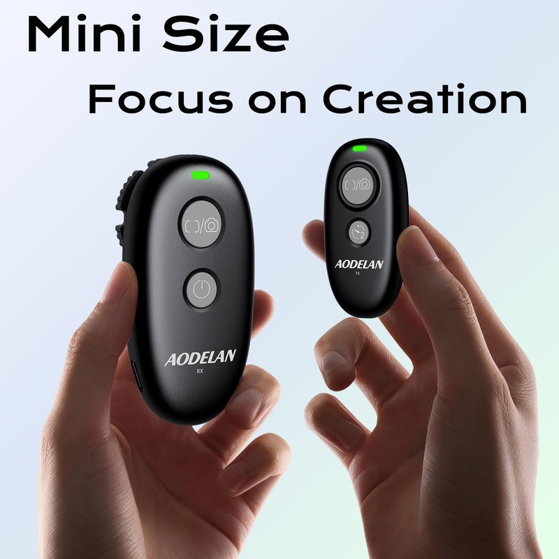 AODELAN USB-C Rechargeable Wireless Camera Remote Shutter Release for Canon