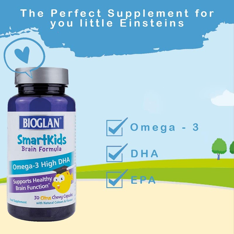 Bioglan SmartKids Brain Formula | Omega-3 |EPA & DHA |