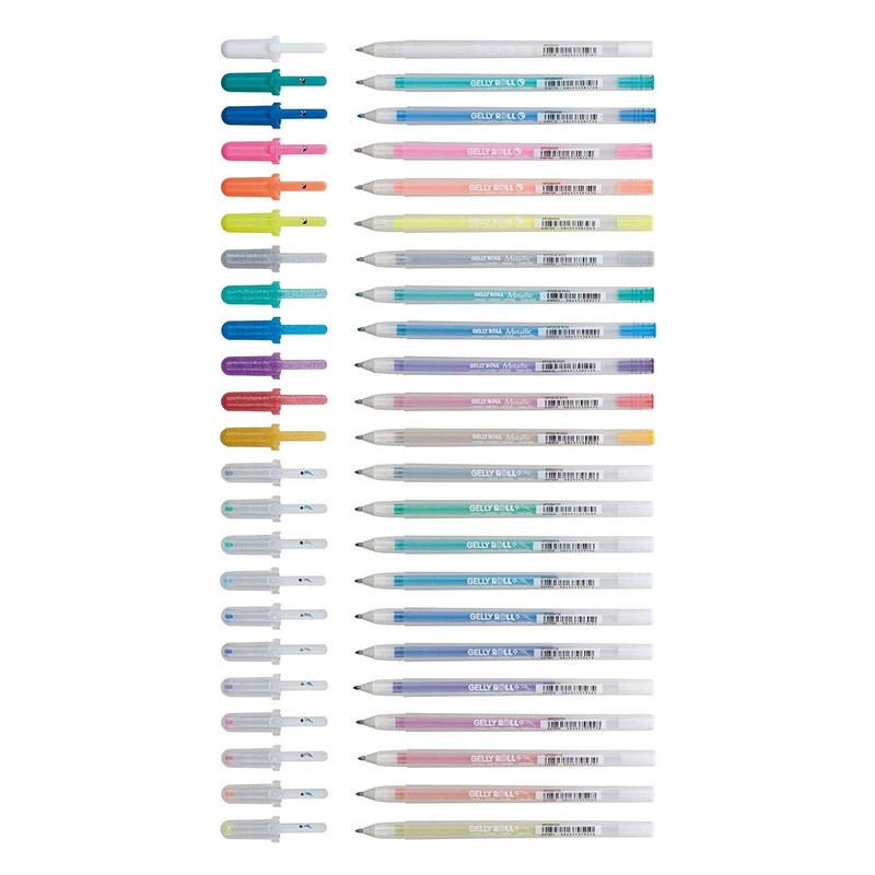 SAKURA Gelly Roll Set of 24 Gel Pens, Stardust -