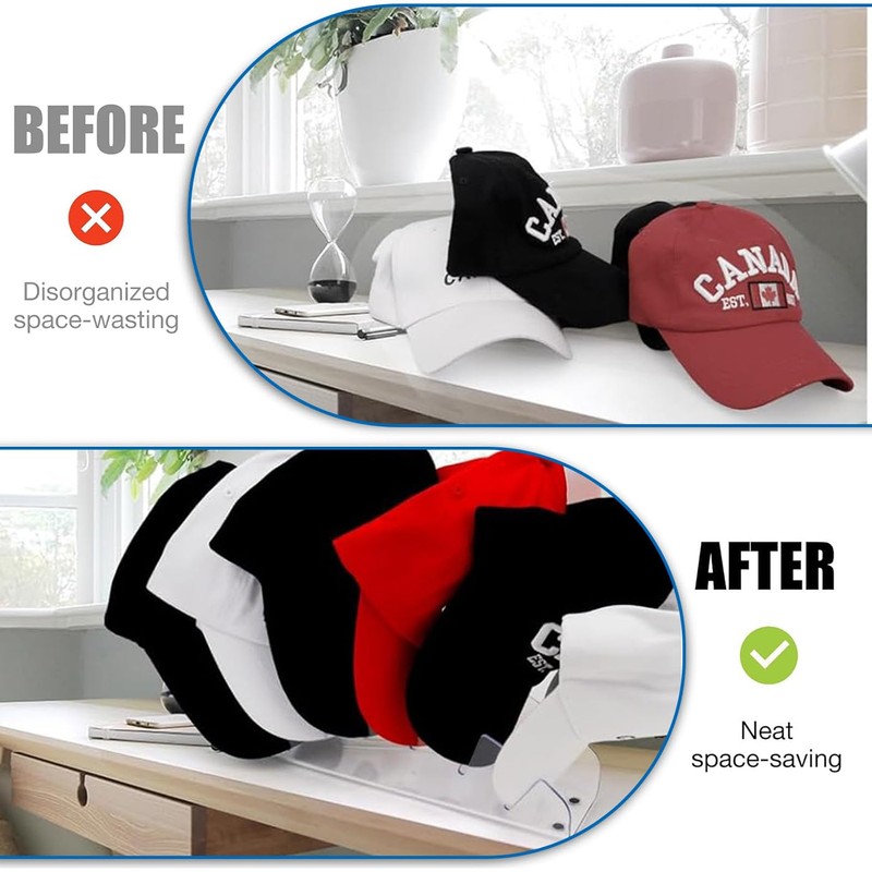 TKODNYD Half-Round Cap Stand for Baseball Caps, 2 Pieces No