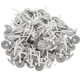 Stoppini per Candele con Supporto 500 Pezzi Stoppino per Candela in Cotone Stoppini pre-cerati Stoppino in Cotone Naturale lunghi 26 mm per Fare Candele