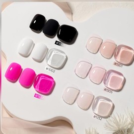 GAOY Gel Nail Polish kits - 6 Colors for Salon and DIY Nail Art at Home - Color: Timeless Classics