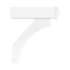Salsbury Industries 4377WHT Arm Kit Replacement for Deluxe Post for 1 Roadside Mailbox, White
