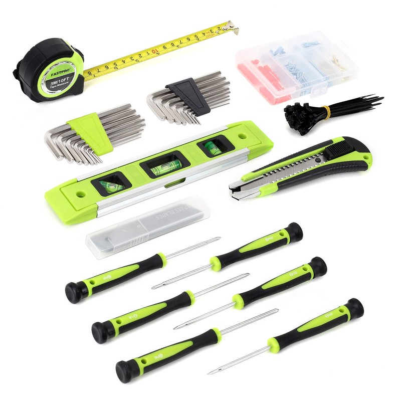 FASTPRO 215-Piece Home Repairing Tool Set with 12-Inch Wide Mouth