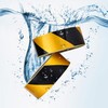 Waterproof Reflective Safety Tape Roll 2"X150' Yellow Black Striped Floor