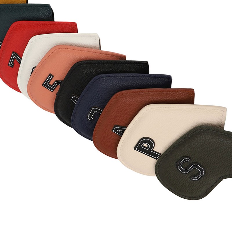 10Pcs Golf Iron Club Head Covers Headcovers Set Golf Iron
