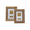 Two's Company Gold Fern Set of 2 Photo Frame Includes