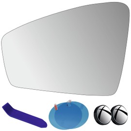 EAP Driver Side Mirror Glass Compatible with VW Tiguan 2018-2024, Heated Without Auto Dimming 5NN857521 VW1324112