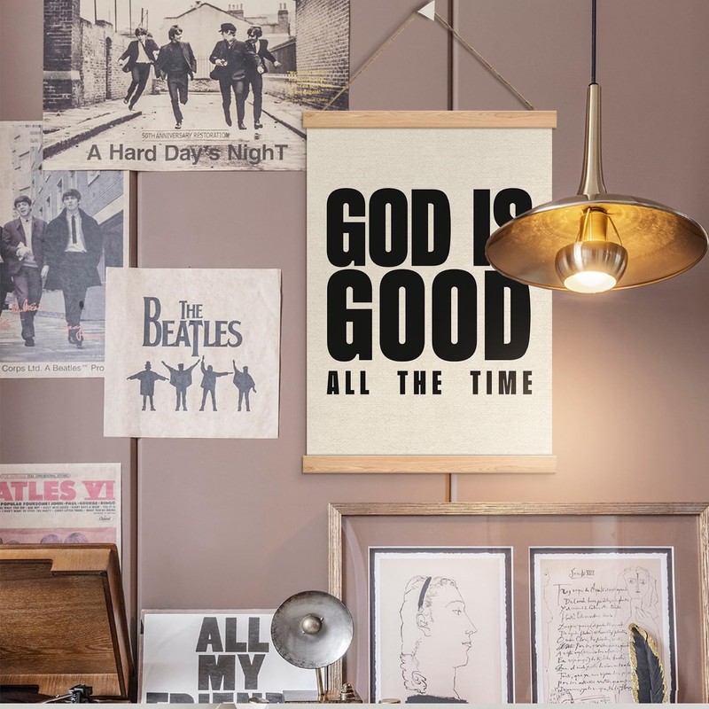 ELMCH Minimalist Christian God Is Good Wall Art Decor, 12x16