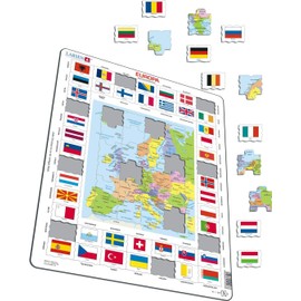 Larsen Jigsaw Puzzle KL1 Europe Flags
