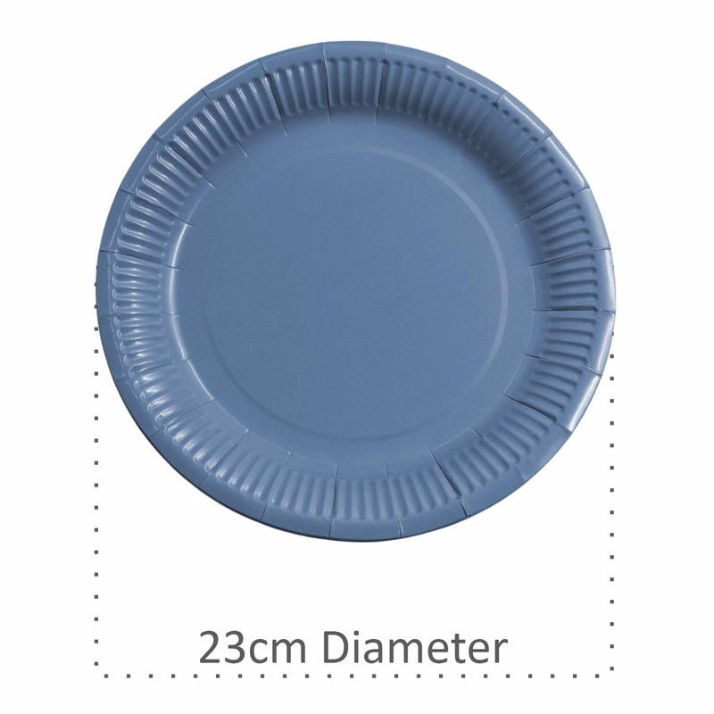 Pastel Round Paper Plates – 10 Pack – 23cm Disposable