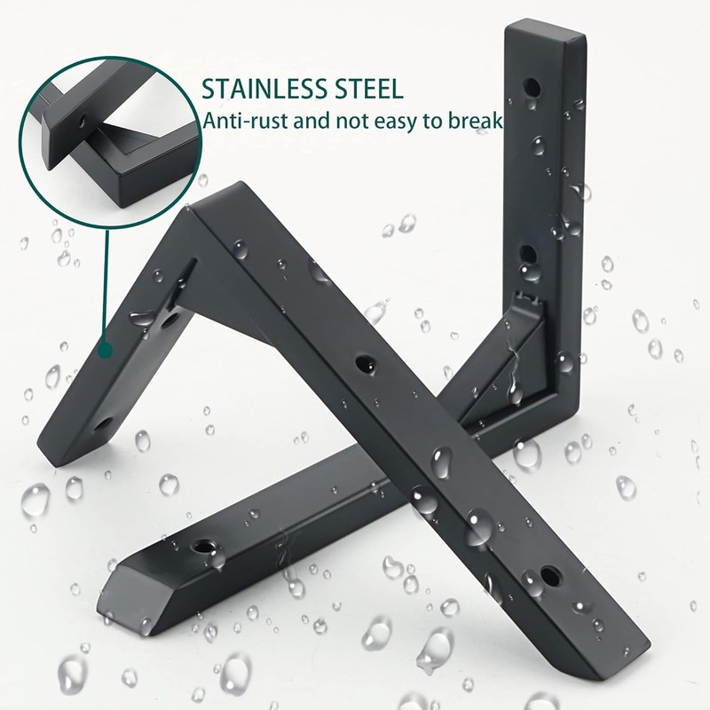 Mooche 25 cm L Shelf Brackets, Pack of 2 Shelf