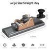アマチュア無線電鍵-PUTIKEEG モールス信号 練習機 アルミ合金 4ネオジム磁石ベース付き モールス信号電鍵 モールス信号CWキー CWポータブルストレートキー