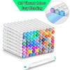 SANJOKI Alcohol Markers 120 colors,Broad&Fine Dual Tip, Permanent Artist Sketch