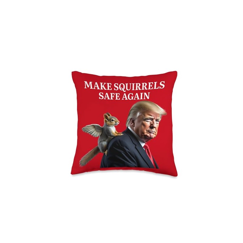 Make Squirrels Safe Again Peanut The Squirrel P'Nut Trump Throw