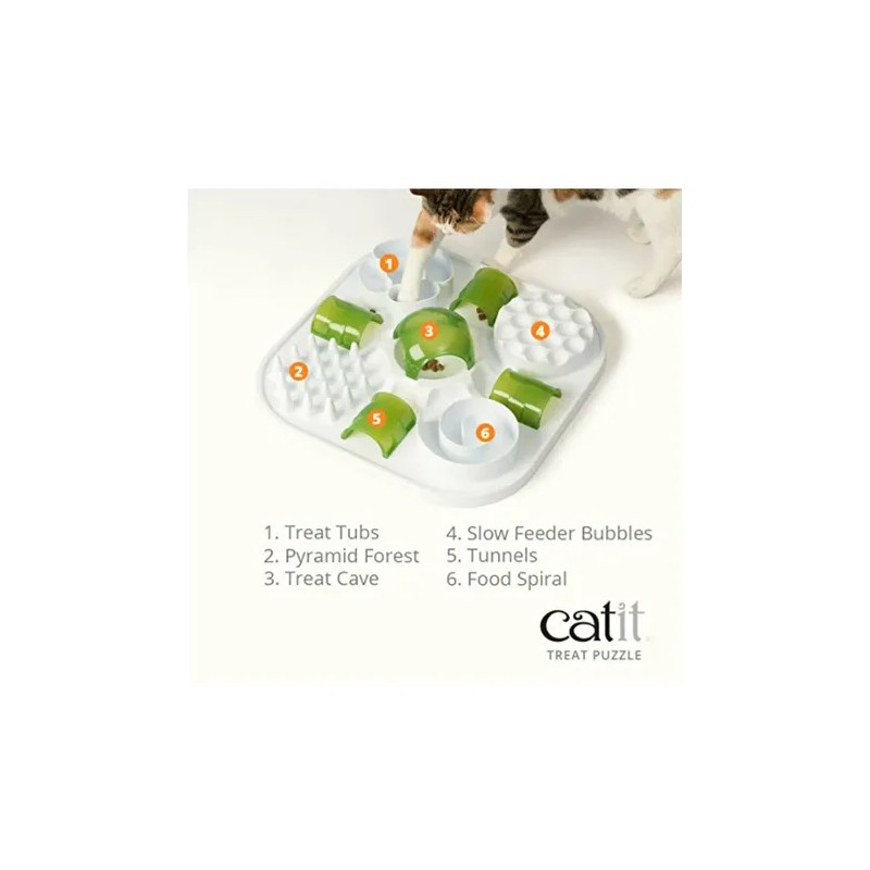 Catit Play Puzzle Para Gatos (43010), Color Blanco Md597873