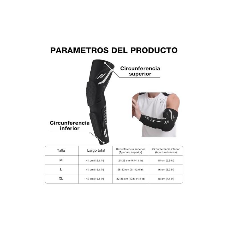 2 Piezas Coderas Deportivas para Hombre y Mujer, Transpirable y