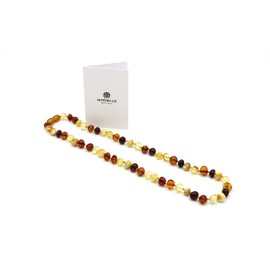 Amber Necklace, Multiple Colours, Unisex, Necklace 36 cm and 45 cm, Baltic Amber Chain, amber, Amber
