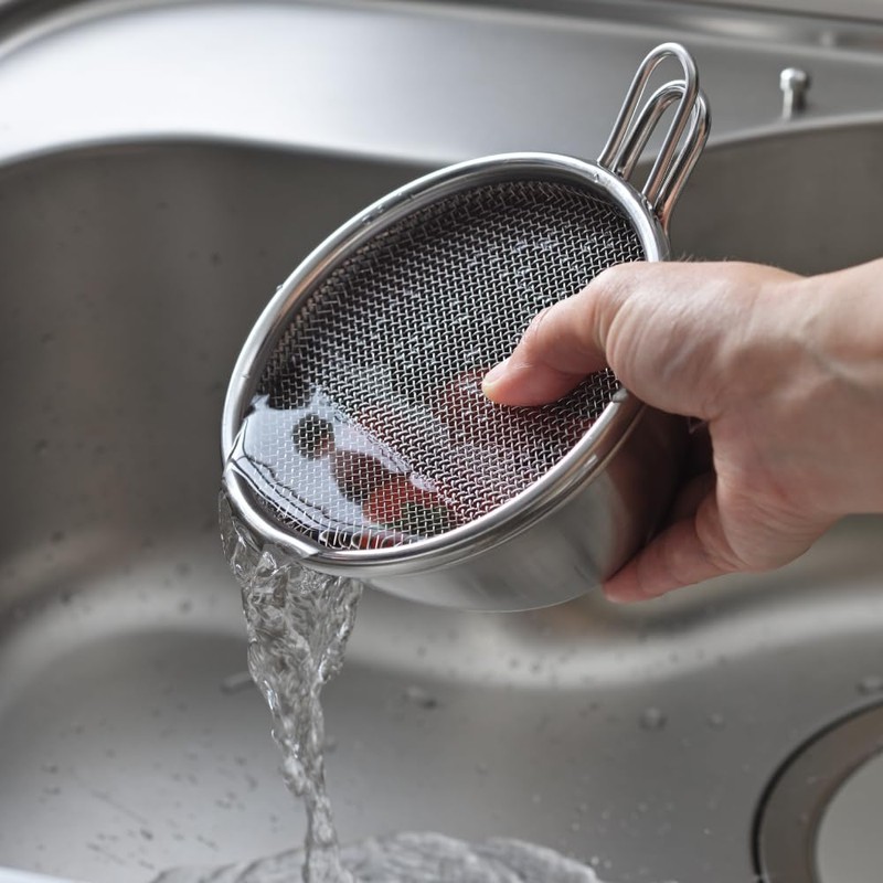 Yoshikawa 2609376 Stainless Steel Hand Strainer, 5.1 inches (13 cm),
