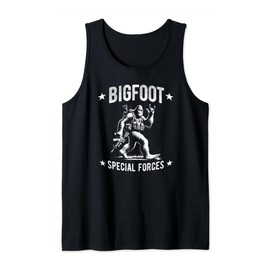 Bigfoot Special Forces - He's Got a Gun and uniform Tank Top