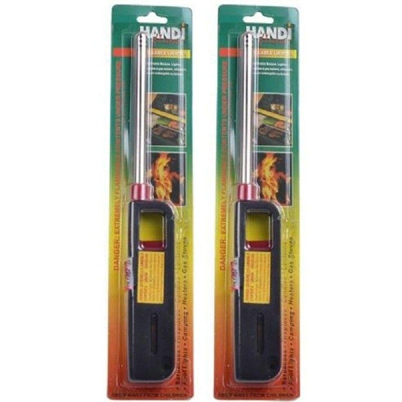 2PK BBQ Grill Lighter Refillable Butane Gas Candle Fireplace Kitchen