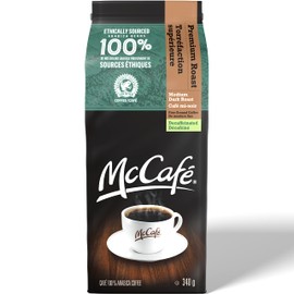 McCafé Premium Medium Dark Roast Decaf Ground Coffee, 340g, Can Be Used With Keurig Coffee Makers