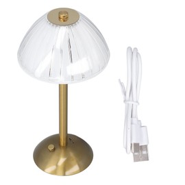 Cordless Nightstand Lamp 3 Colors Dimmable Retro Rechargeable Decorative Bedside Table Light for Bedroom