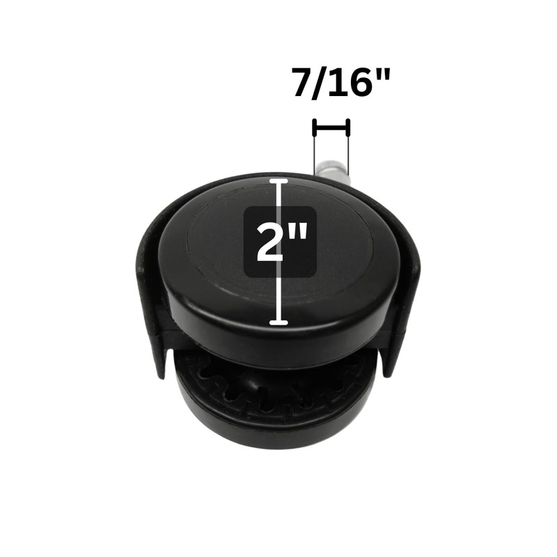 Chromcraft Polyurethane Soft Tread Replacement Casters - Softer Casters for