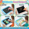 Qianyu 3 Pack Kid-Friendly Stylus Pen with Tether Anti-Rolling Tablet