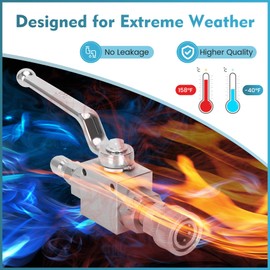 Topfurn Pressure Washer Ball Valve, High Pressure Ball Valve 4500PSI - Stainless Steel Quick Disconnect with 3/8" Commercial Fitting for Pressure Washer Machines & Accessories