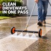 SucceBuy 16-Inch Pressure Washer Undercarriage Cleaner with 4 Nozzles, 4000