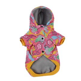 IZOCOOL - Tasarim Dog Jacket, Waterproof Dog Coat, Reflective Jacket for Cold Weather with Soft Fleece Lining, Warm Coat for Dogs, Indoor & Outdoor, Camping, Hiking (Pink, XL)