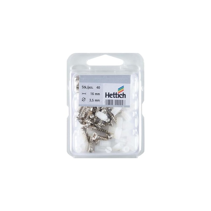 Hettich 9081038 Expansion Sleeves with Pot Mounting Screws Diameter 5