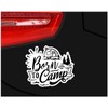 Samunshi® Born to Camp Lettering Sticker Car Sticker Windscreen Sticker