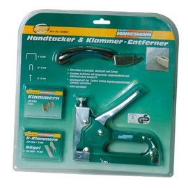 Mannesmann Staple Gun and Staple Remover Set