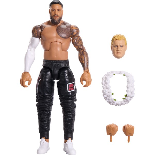 WWE Elite Action Figure SummerSlam Jey USO with Accessory and Mr. Perfect Build-A-Figure Parts