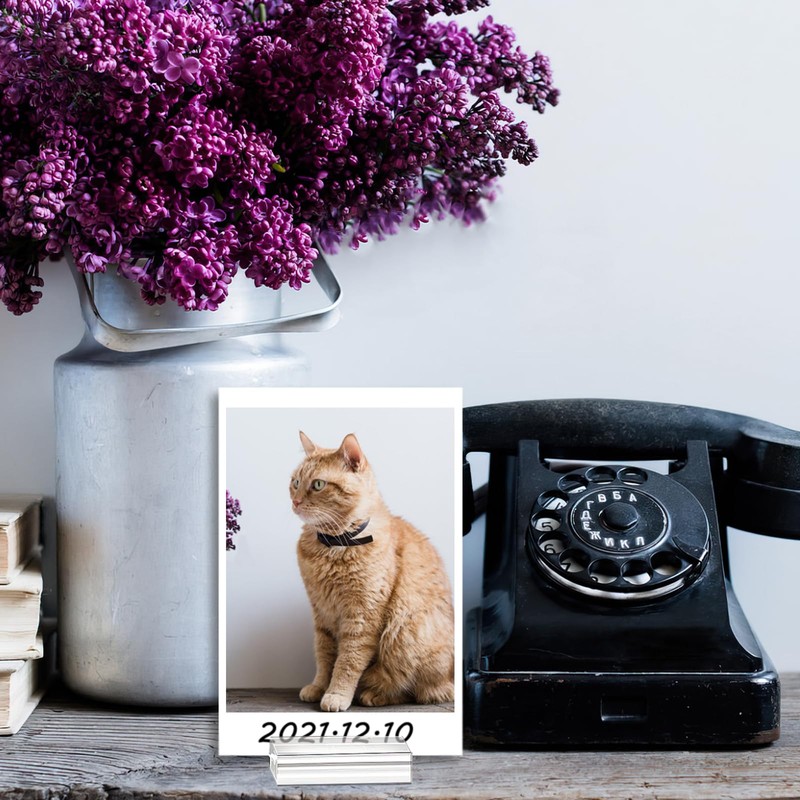 12 Pack Acrylic Place Card Holder for Table of 1.96