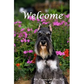 Schnauzer Cropped - Best of Breed CEFK Welcome Photo Garden Flag