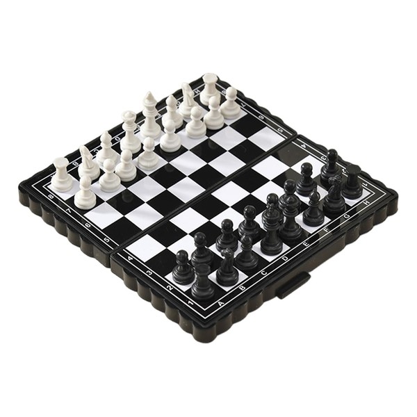 WUSJCOF High Quality Magnetic Folding Travel Chess Mini Chess Board